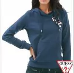 guess femmes veste mode 2012-2019U hoodie mot haut bleu